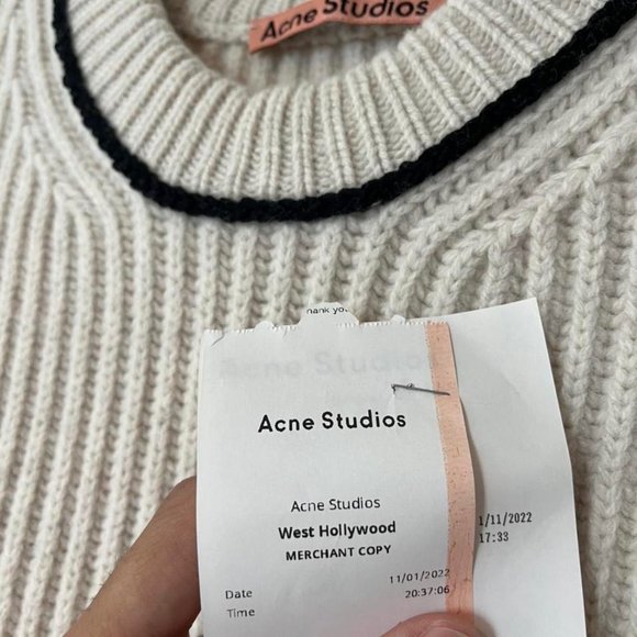 Acne Studios Cropped Oat Sweater - Picture 4 of 6